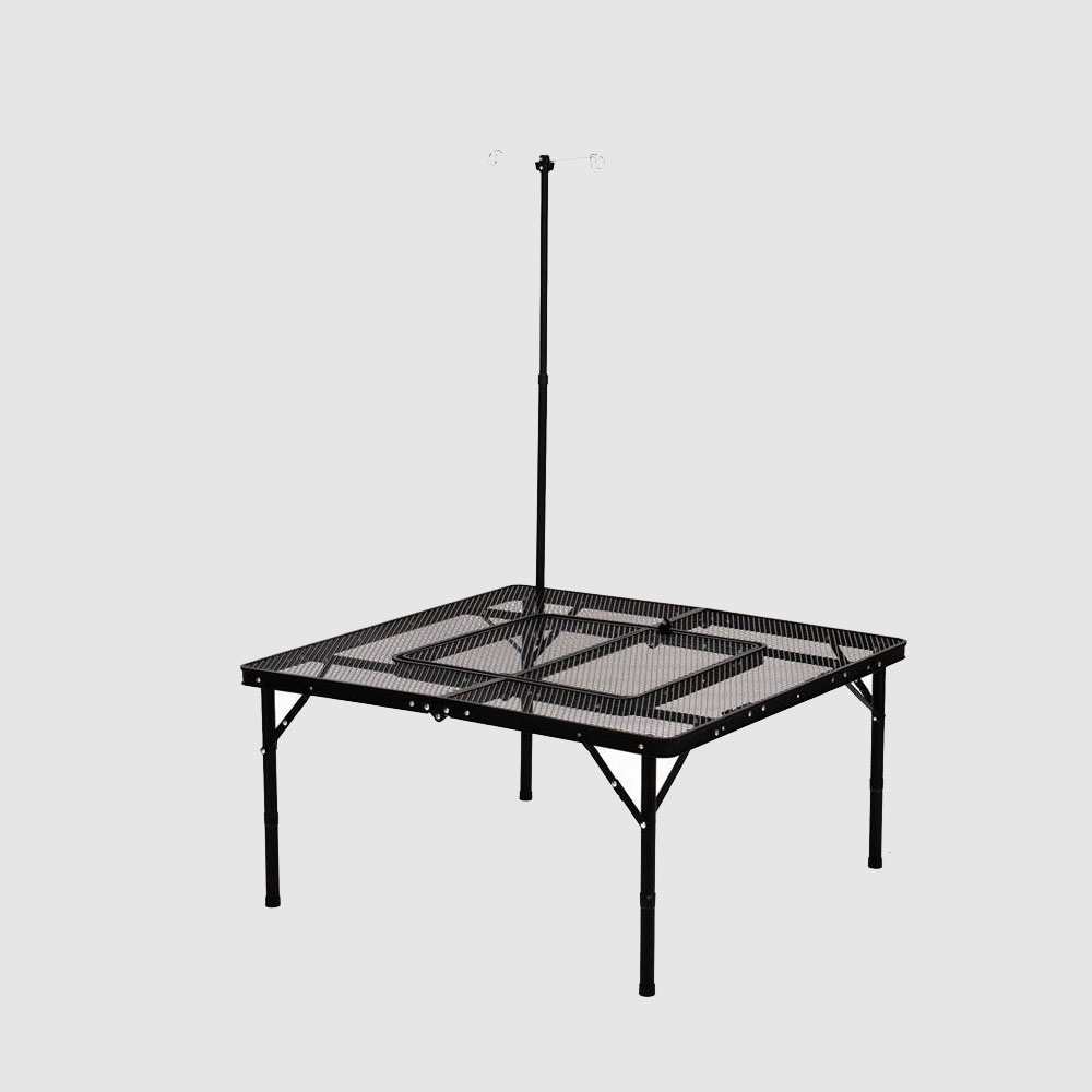 Folding portable outdoor stove table